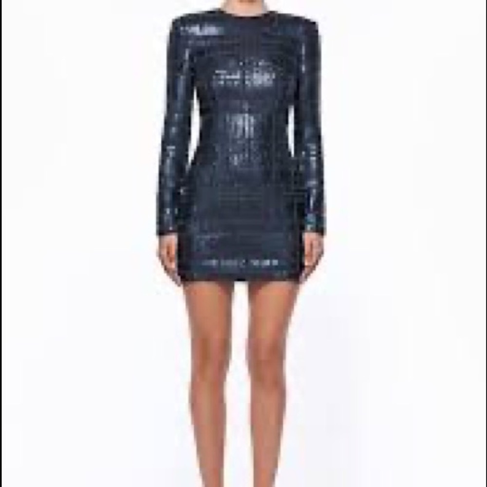 New Misha Collection Beaded Dress